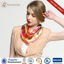 55x55cm small neck scarf silk satin scarf for airline stewardess